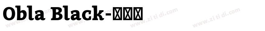 Obla Black字体转换
